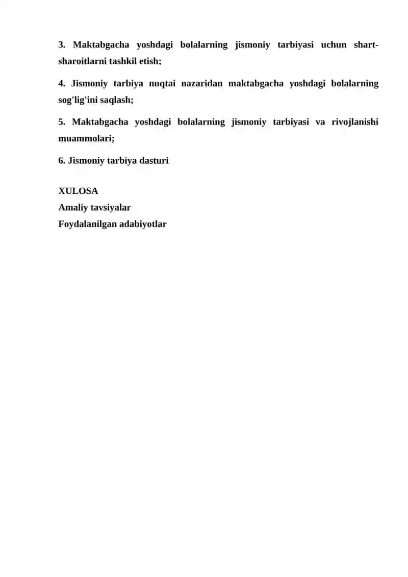 MAKTABGACHA YOSHDAGI BOLALAR JISMONIY MADANIYAT SOHASIDAGI BILIMLARINI SHAKLLANTIRISH 2