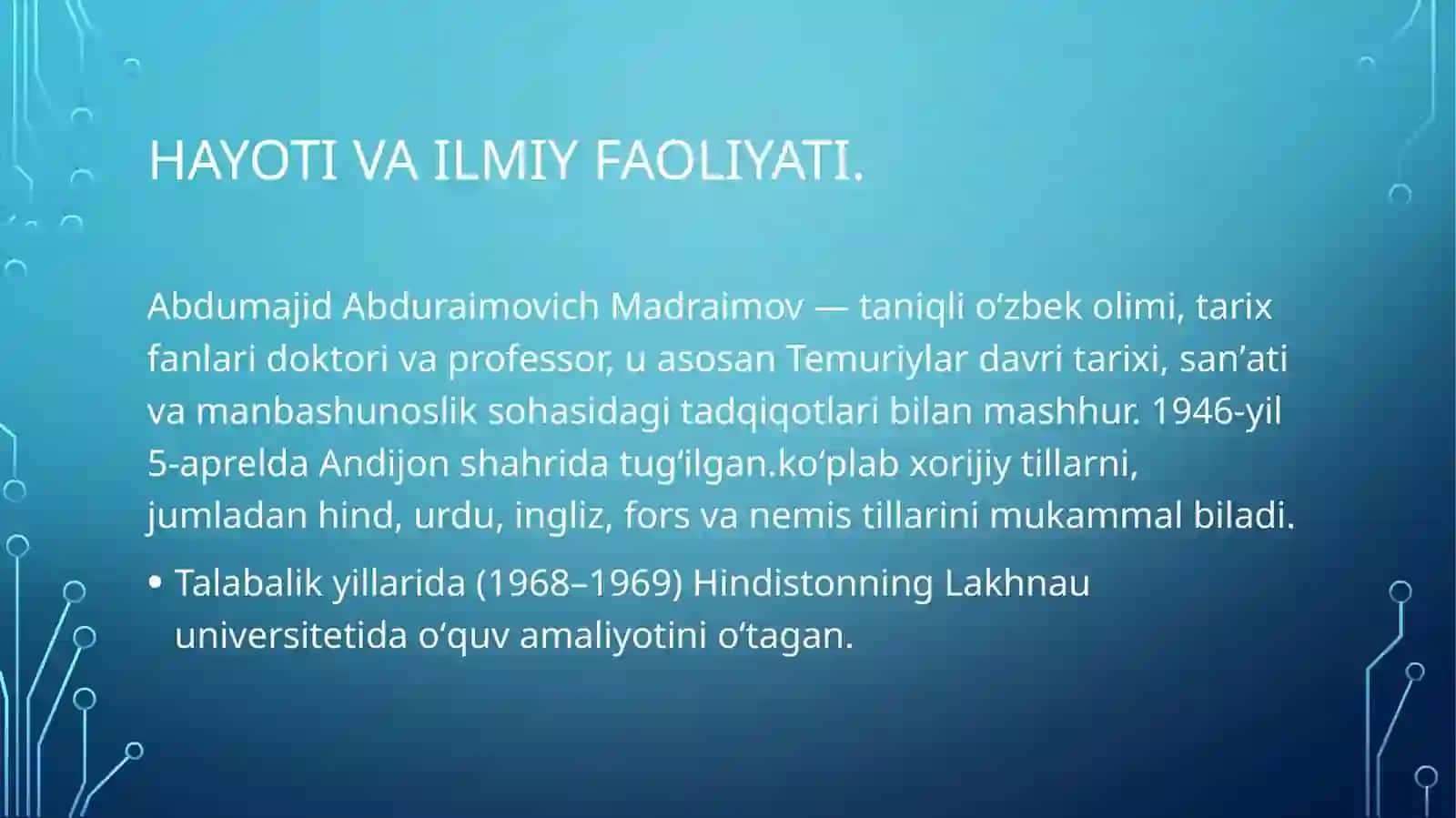 Abdumajid Abduraimovich Madraimov 2