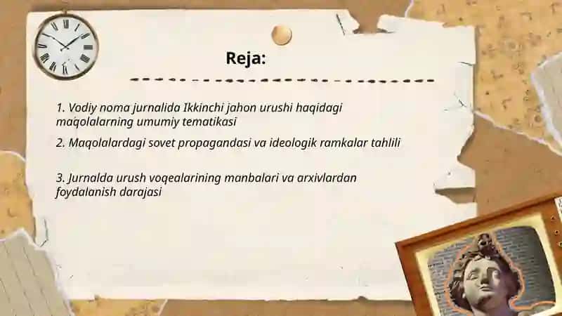Vodiy noma jurnalida 2jahon urishga oid maqolalar taxlili 2