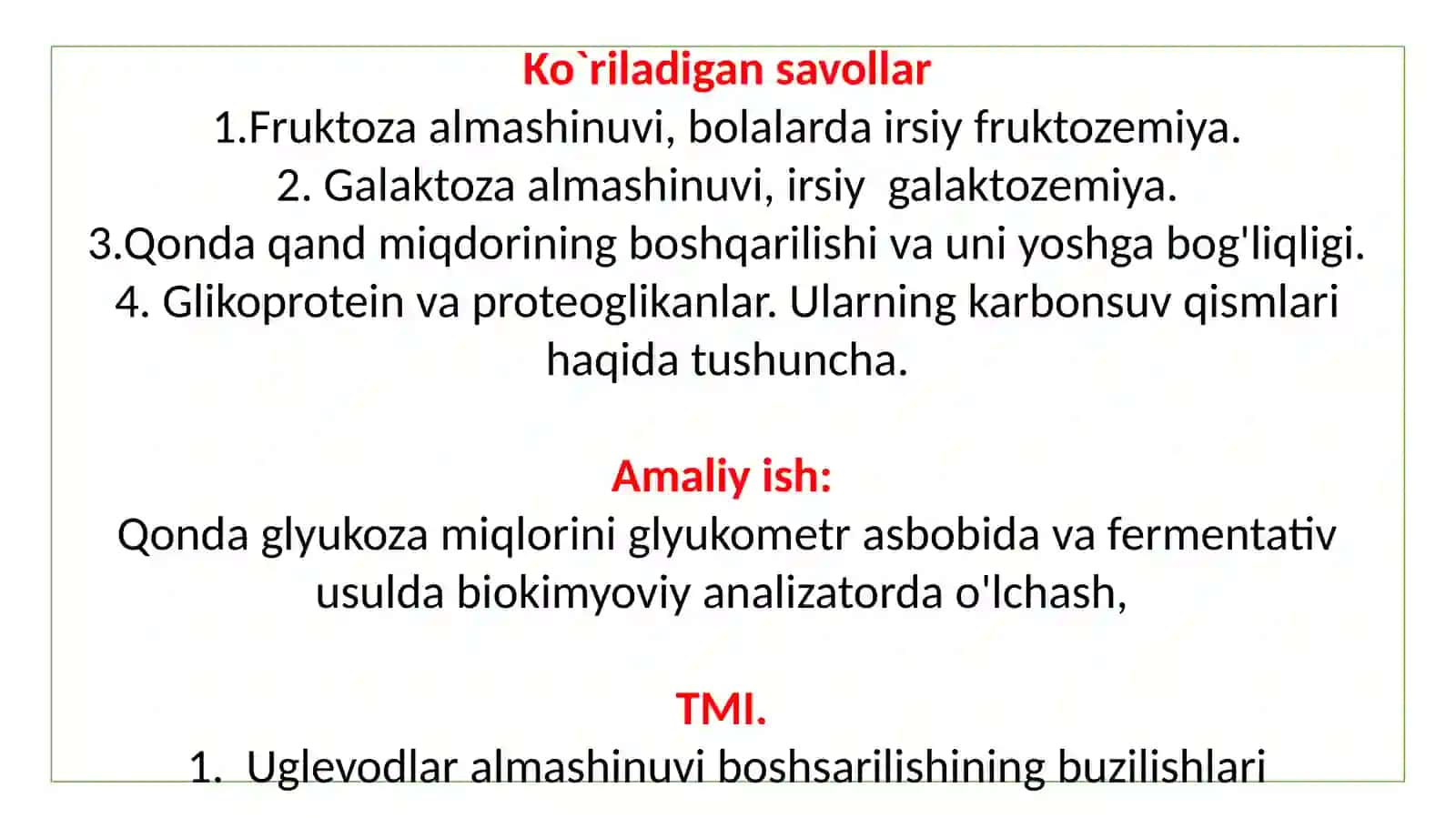 Fruktozavagalaktozaalmashinuvi.Glyukozagomeostazi,boshqarilishi 2