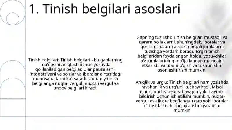 Puktuatsiya Tamoyilari Mavzusi 2