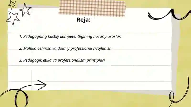 Pedagogning kasbiy kompetentligi va professionalizm 2