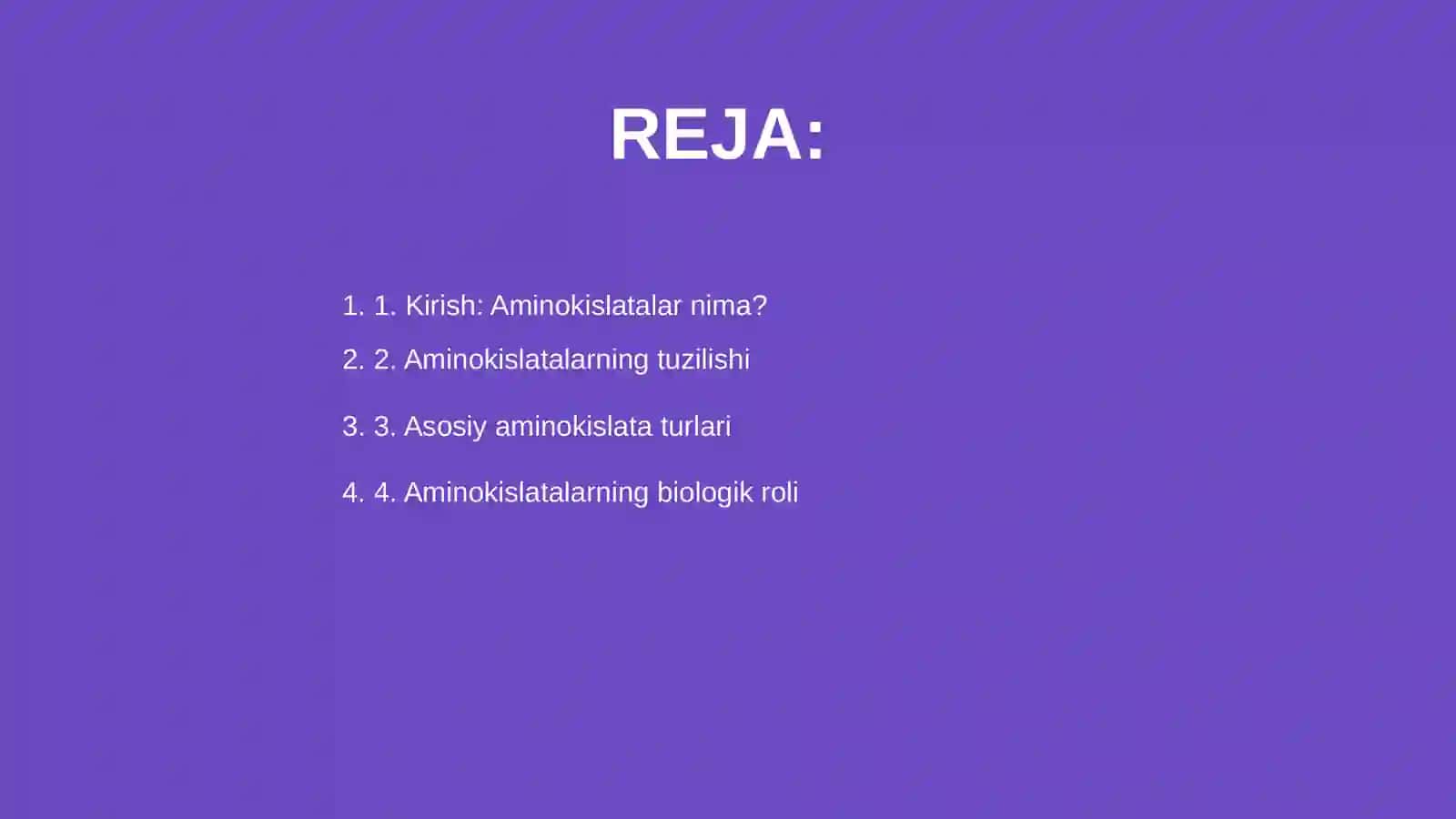 Aminokislatalar va pipitlar haqida dars ishlnma 2