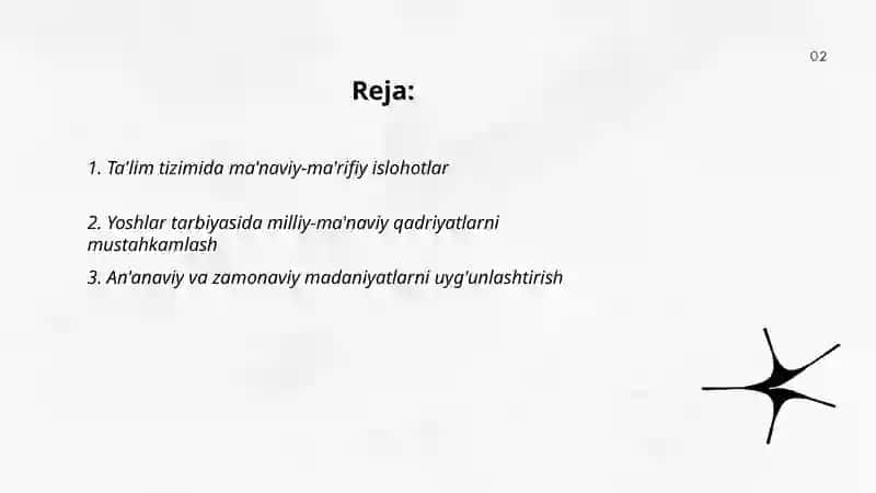 Ta'lim tizimida ma'naviy-ma'rifiy islohotlar 2