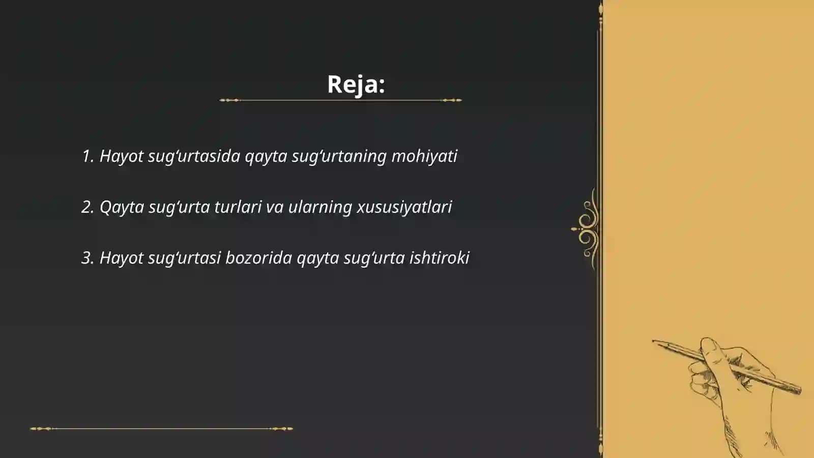 Qayta Sug'urta Xizmatlari 2