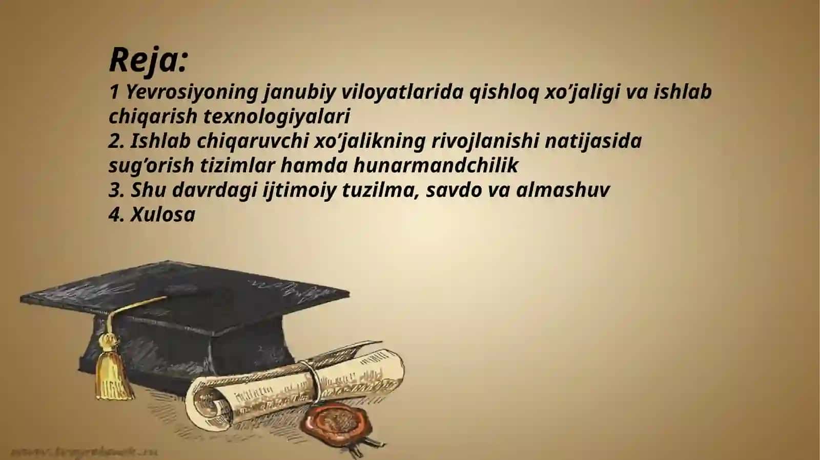 Yevrosiyoning janubiy viloyatlarida ishlab chiqaruvchi xoʻjalikning paydo boʻlishi 2
