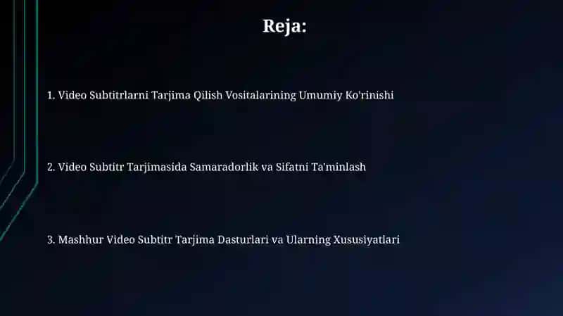 Video Subtitrlarni Tarjima Qilish Vositalari 2