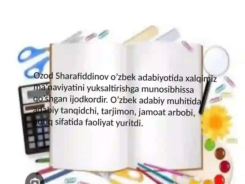 OzodSharafiddinovning adabiy-tanqidiy meroslar 2