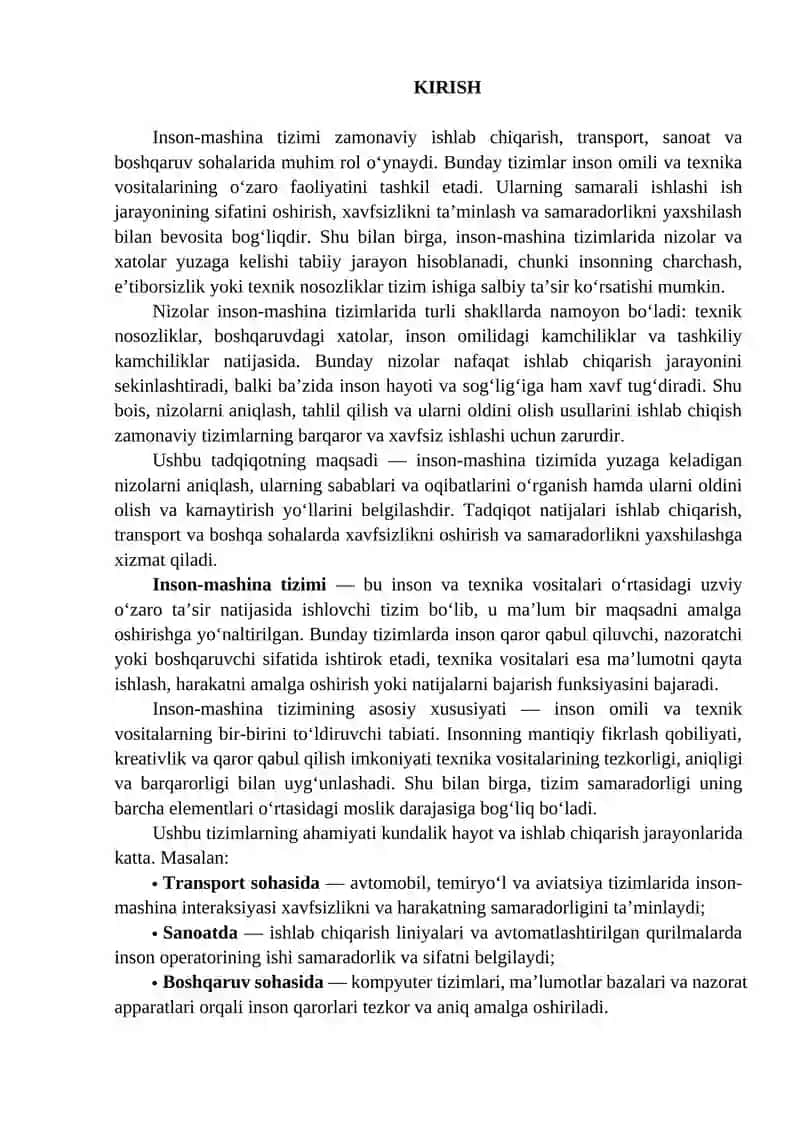 Inson-mashina tizimida nizolar va ularni oldini olish yo‘llari 2