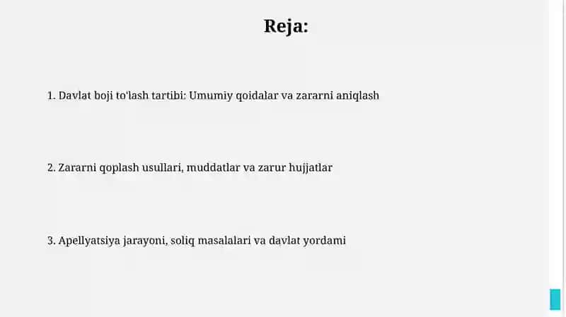 Davlat bojini to'lash tartibi 2