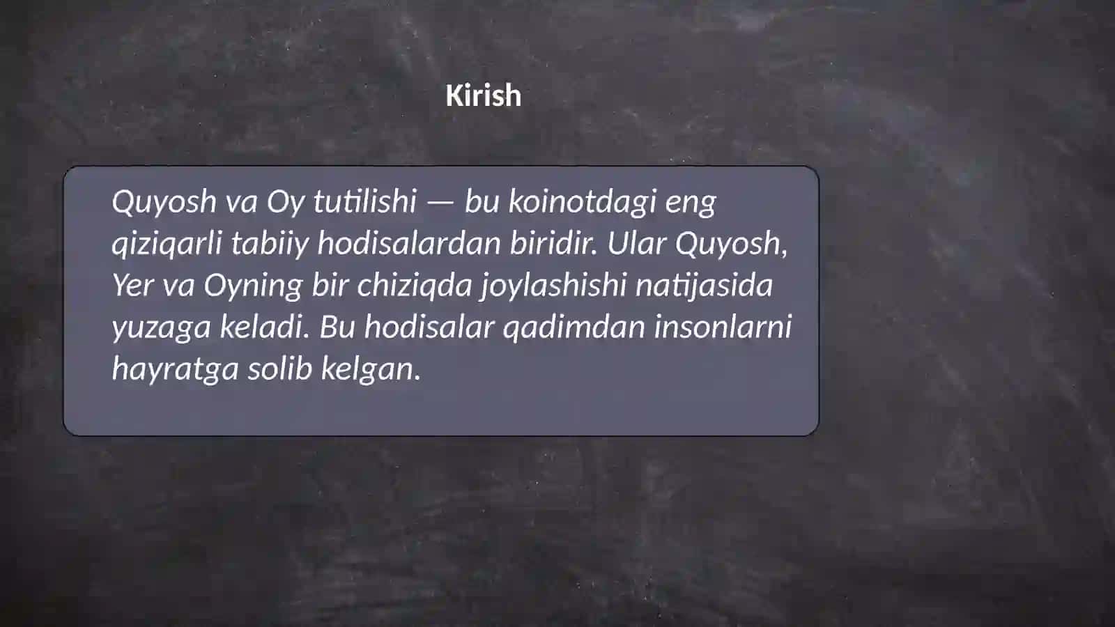 Quyosh va oy tutilishi 2