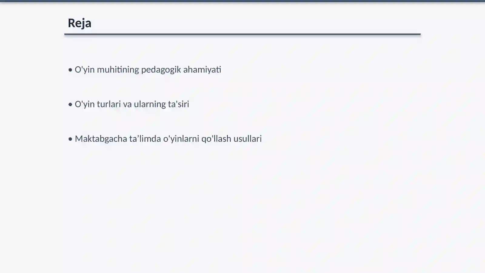 Maktabgacha ta’limda o'yin muhitini yaratish usullari 2