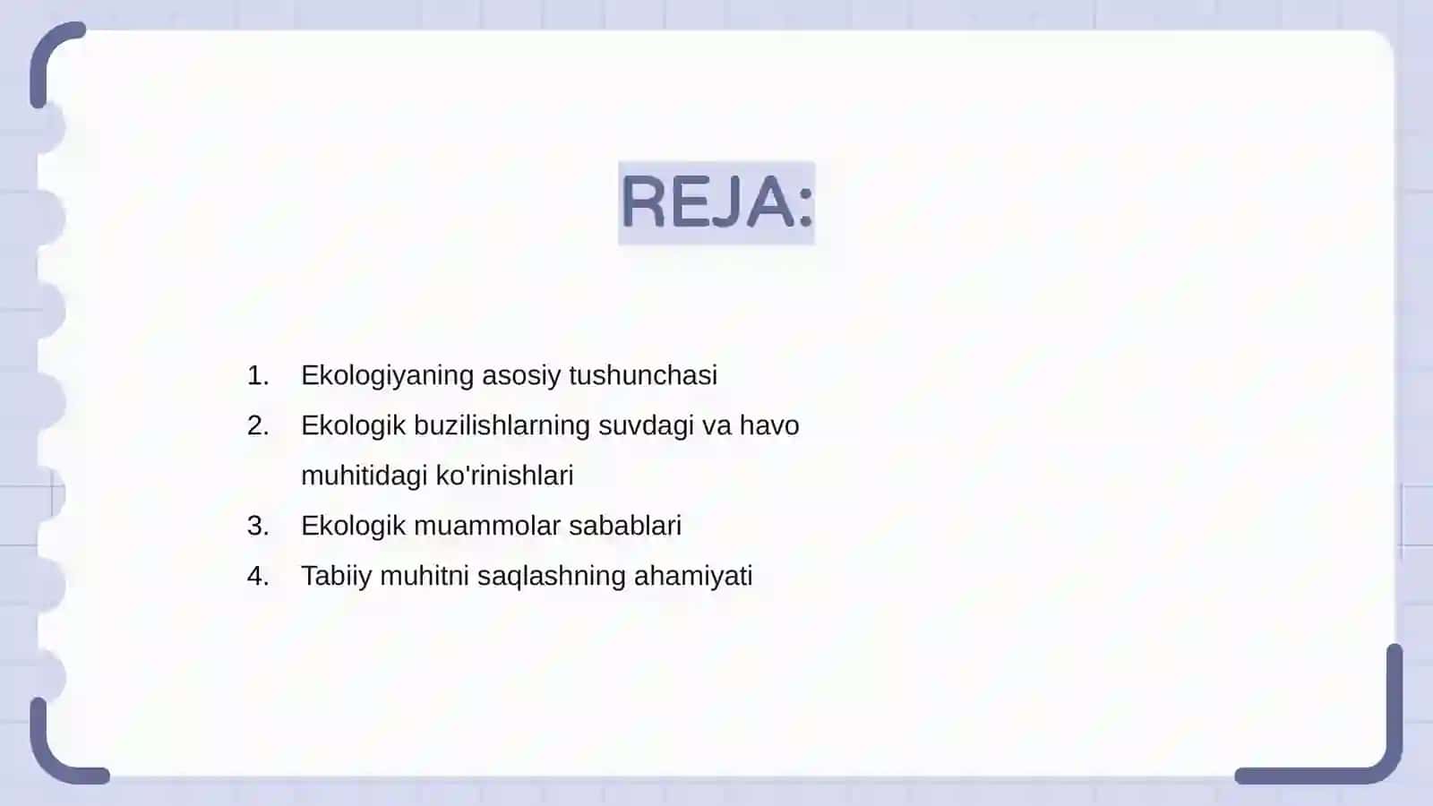 Ekologiyaning buzilishi va uning yechimlari 2