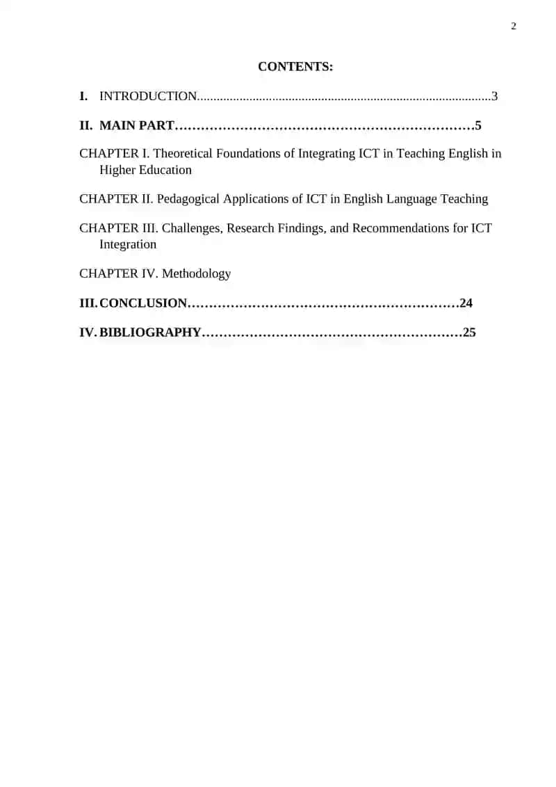 Integrating Information and Communication Technologies in Teaching English in Higher Education 2