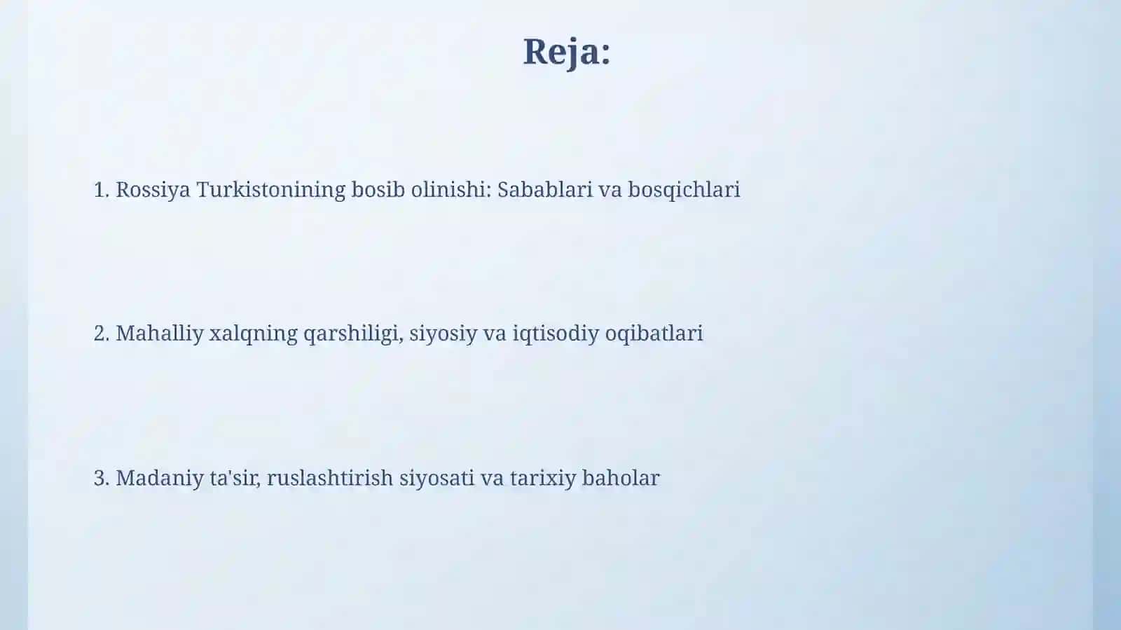 Rossiya imperiyasi tomonidan Turkiston oʻlkasining bosib olinishi 2