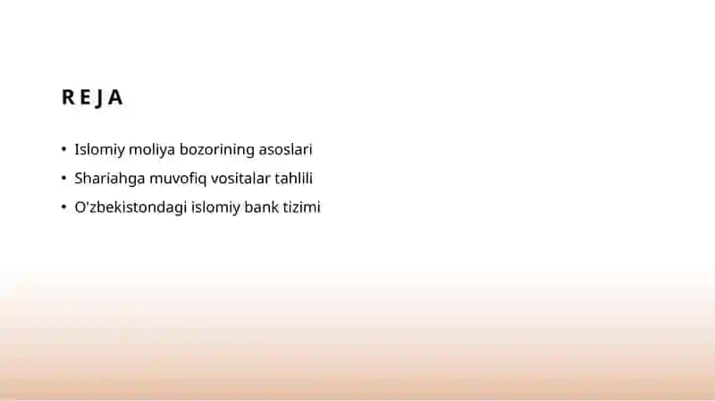 Islomiy moliya bozori 2