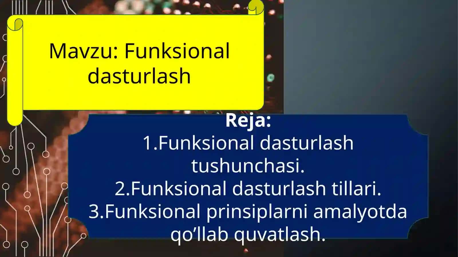 Funksional dasturlash 2