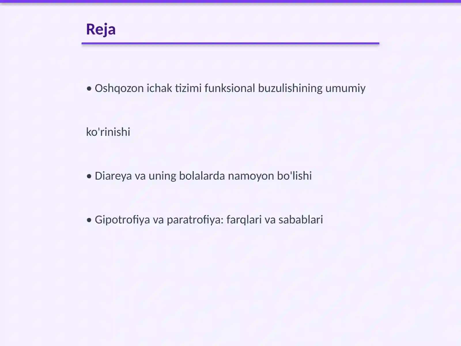 Bolalarda oshqozon ichak tizimini funksional buzulishi 2