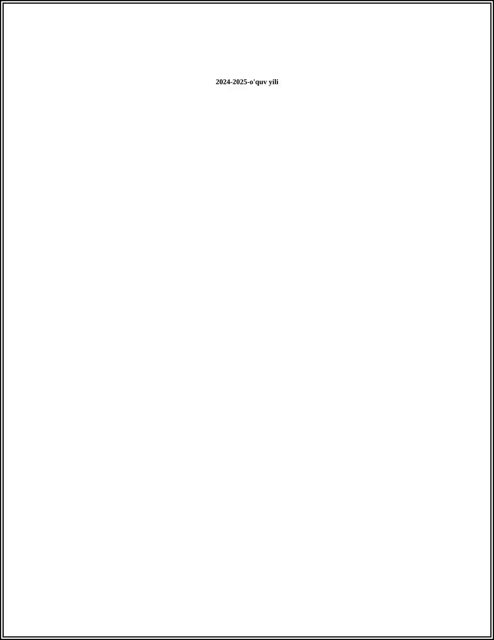 Oʻzbekistonning Eng Yangi Tarixi Fanidan Mustaqil Ish 2