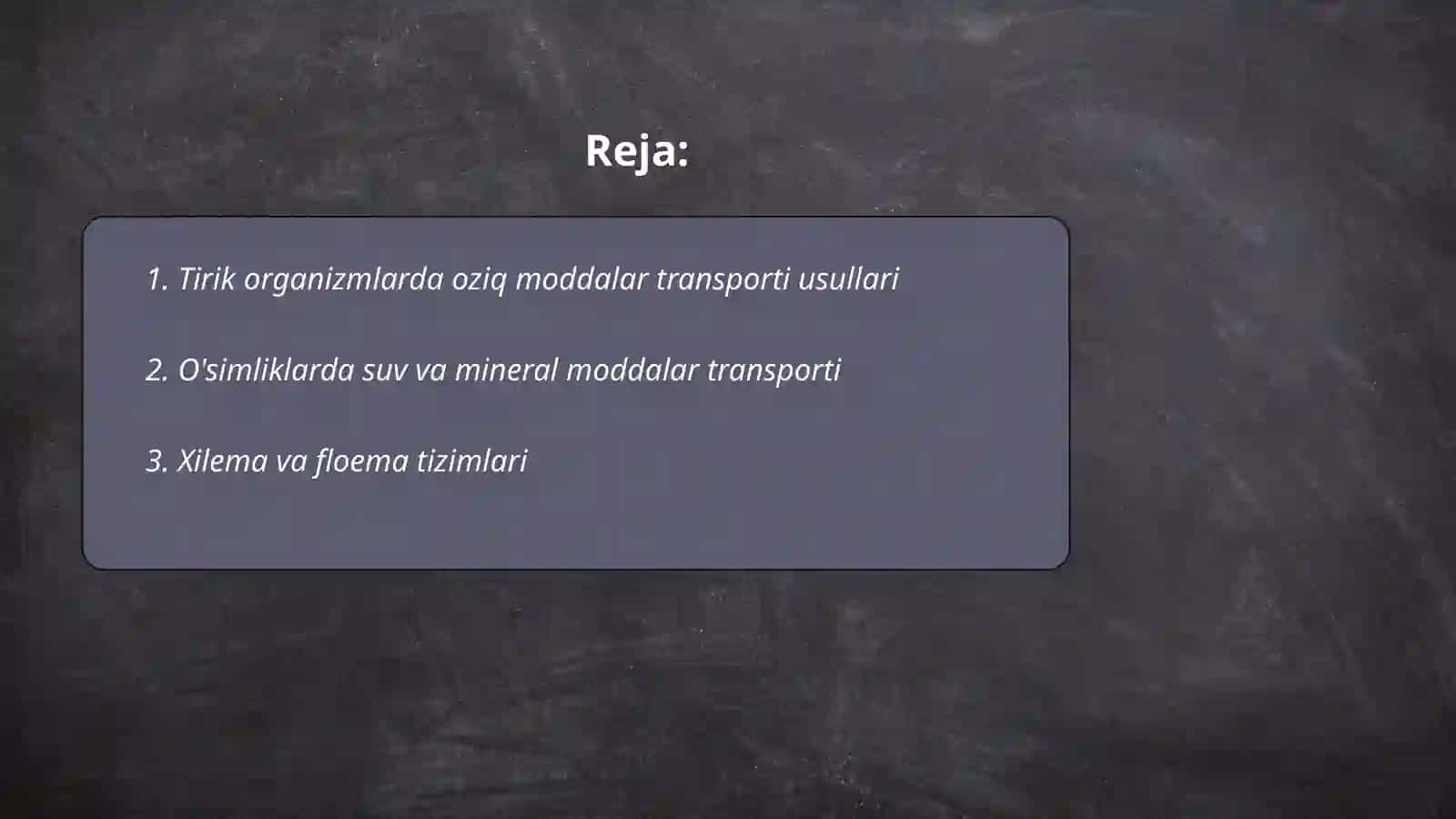 Tirik Organizmlarda oziq moddalar transporti 2