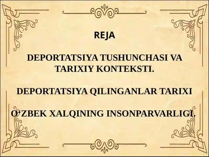Oʻzbekistonga deportatsiya qilinganlar 2