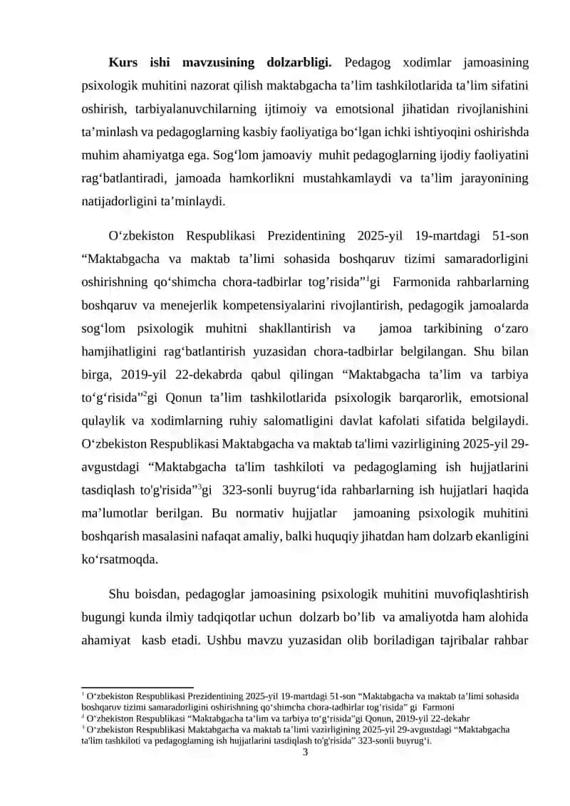 Maktabgacha ta’lim muassasalari (tashkilotlari) da pedagogik jamoaning psixologik muhitini  boshqarish 2