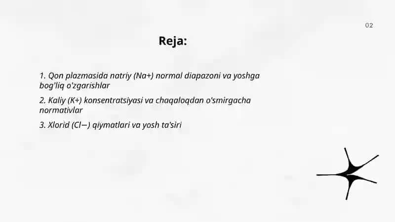 Turli yoshdagi bolalarda asosiy biokimyoviy konstantalar 2