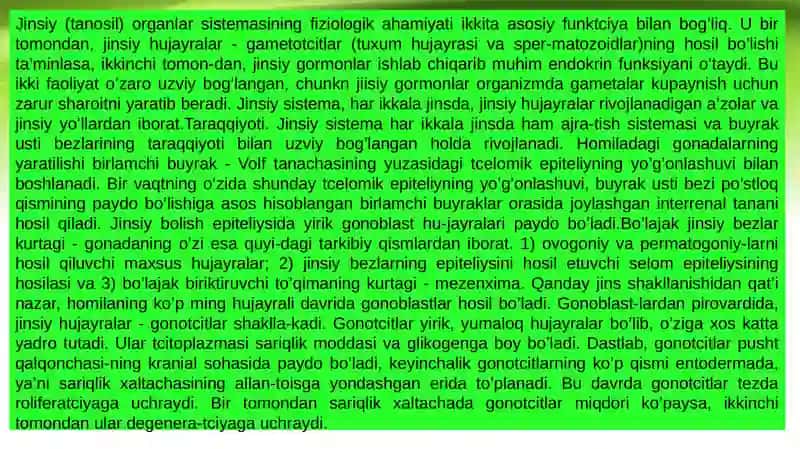 Jinsiy siklning gormanal boshqarilivi 2