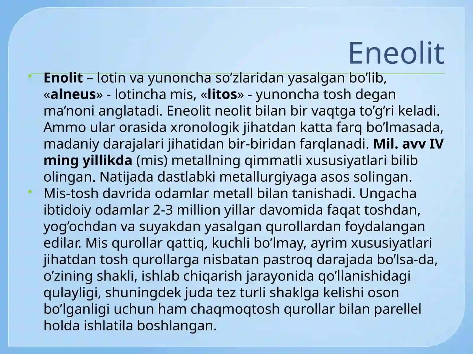 ENEOLIT, BRONZA, TEMIR 2