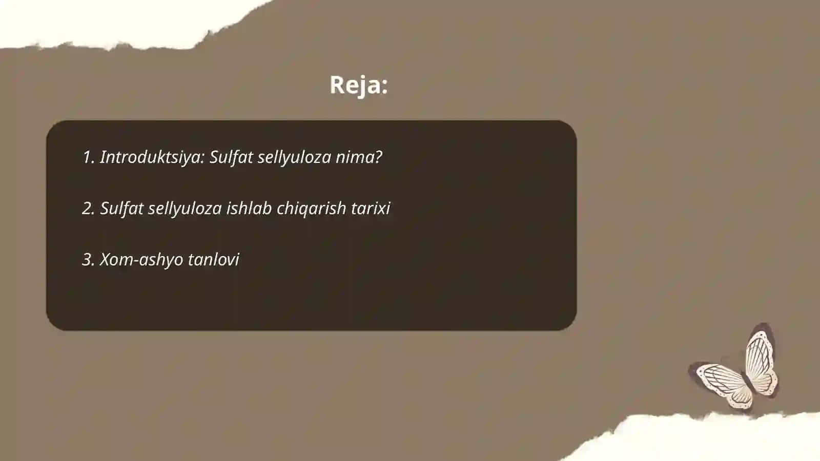 Sulfat sellyulozasini ishlab chiqarish 2