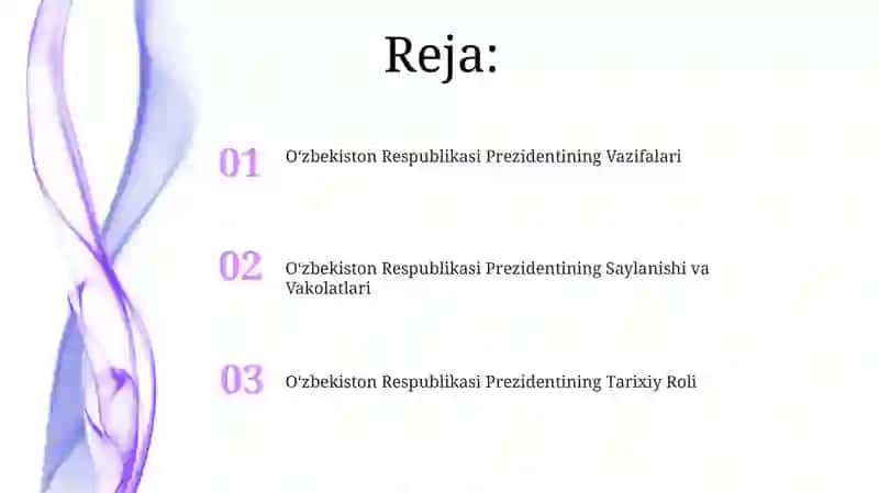 Oʻzbekiston Respublikasi Prezidentining Vazifalari 2