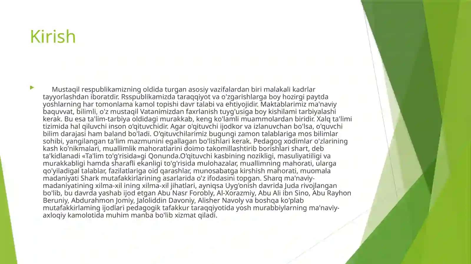 Pedagogik fikr tarixi va maktab amaliyotida oʻqituvchi mahorati 2