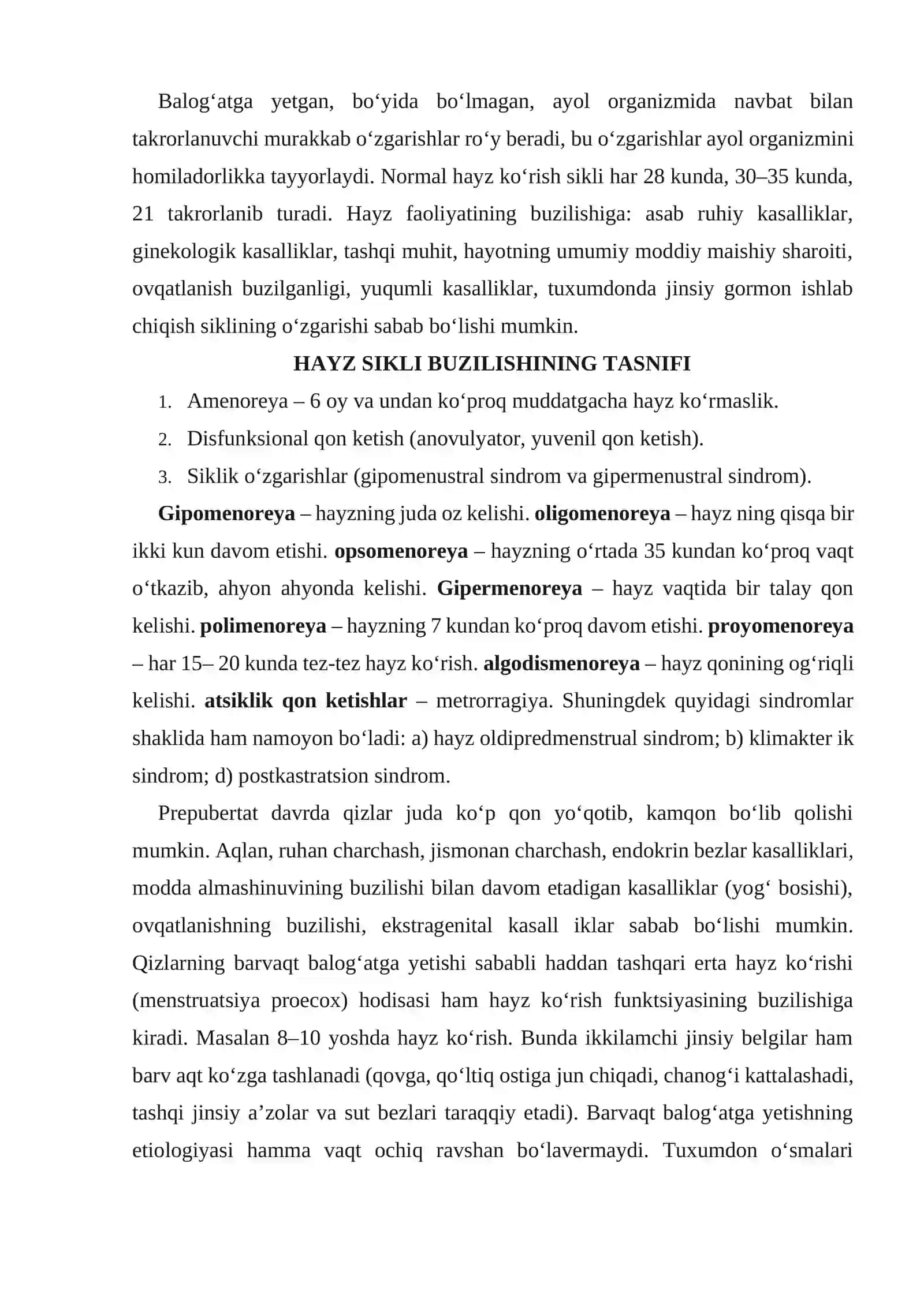 Hayz faoliyatining buzilishi va predmenstrual sindrom 2