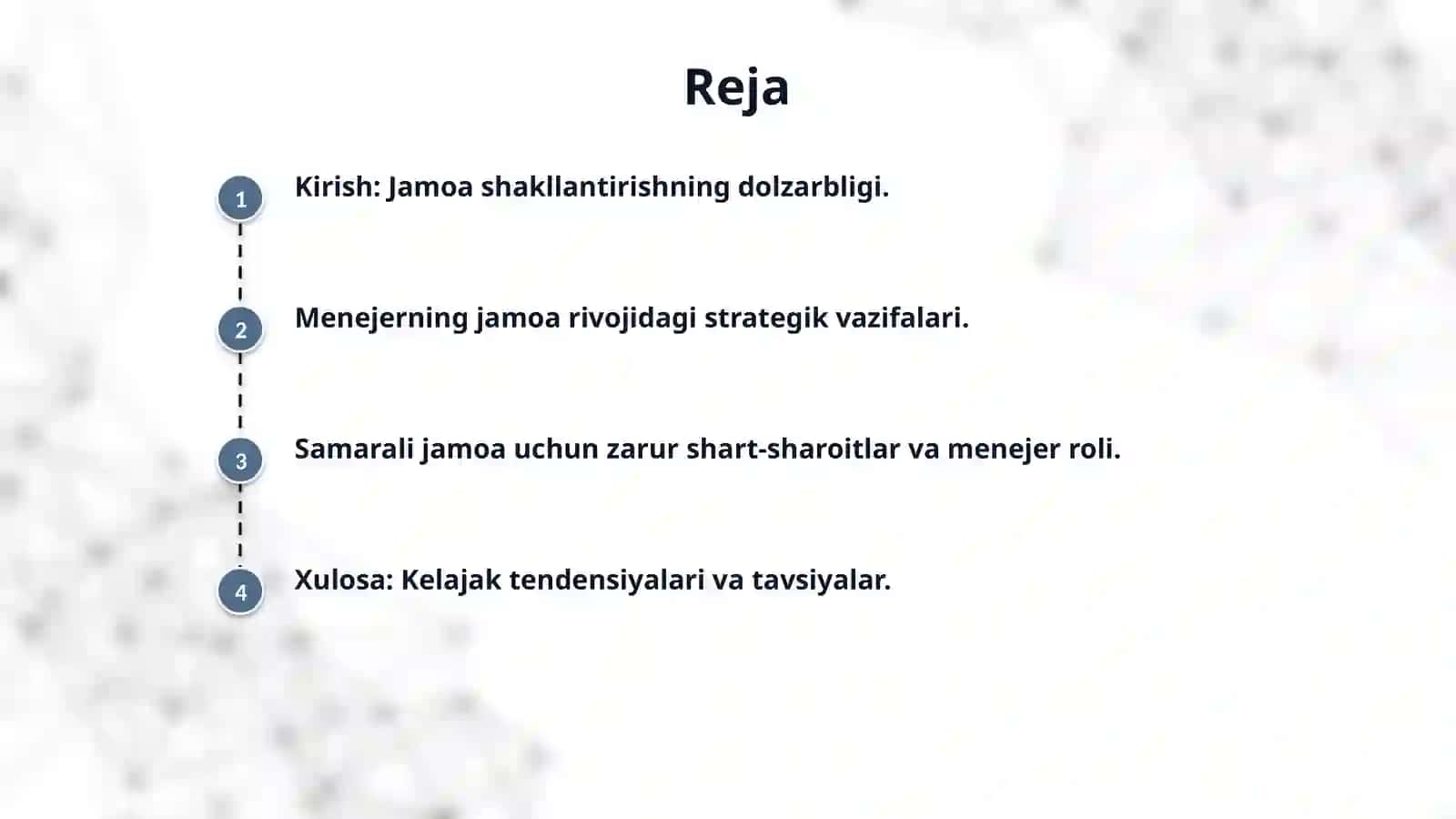 Menejerning jamoani shakllantirishdagi o‘rni. 2