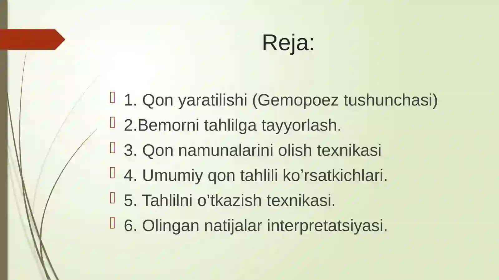 Umumiy qon tahlili.Olingan natijalarin terpretatsiyasi 2