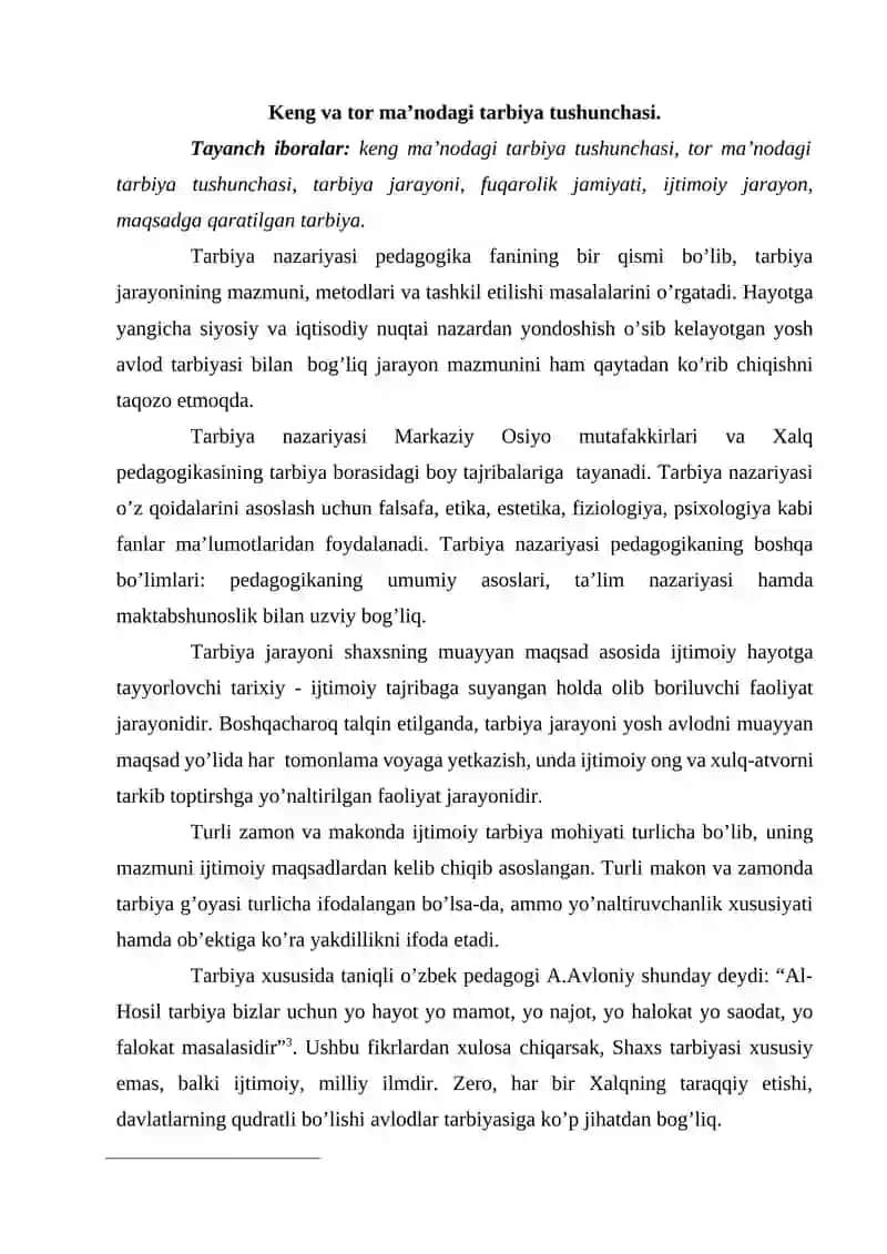 TARBIYA TURLARI MAZMUNI MAQSAD VAZIFALARI 2