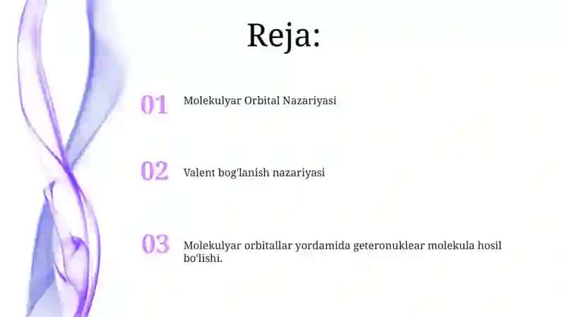 Valent bog'lar nazaryasi 2