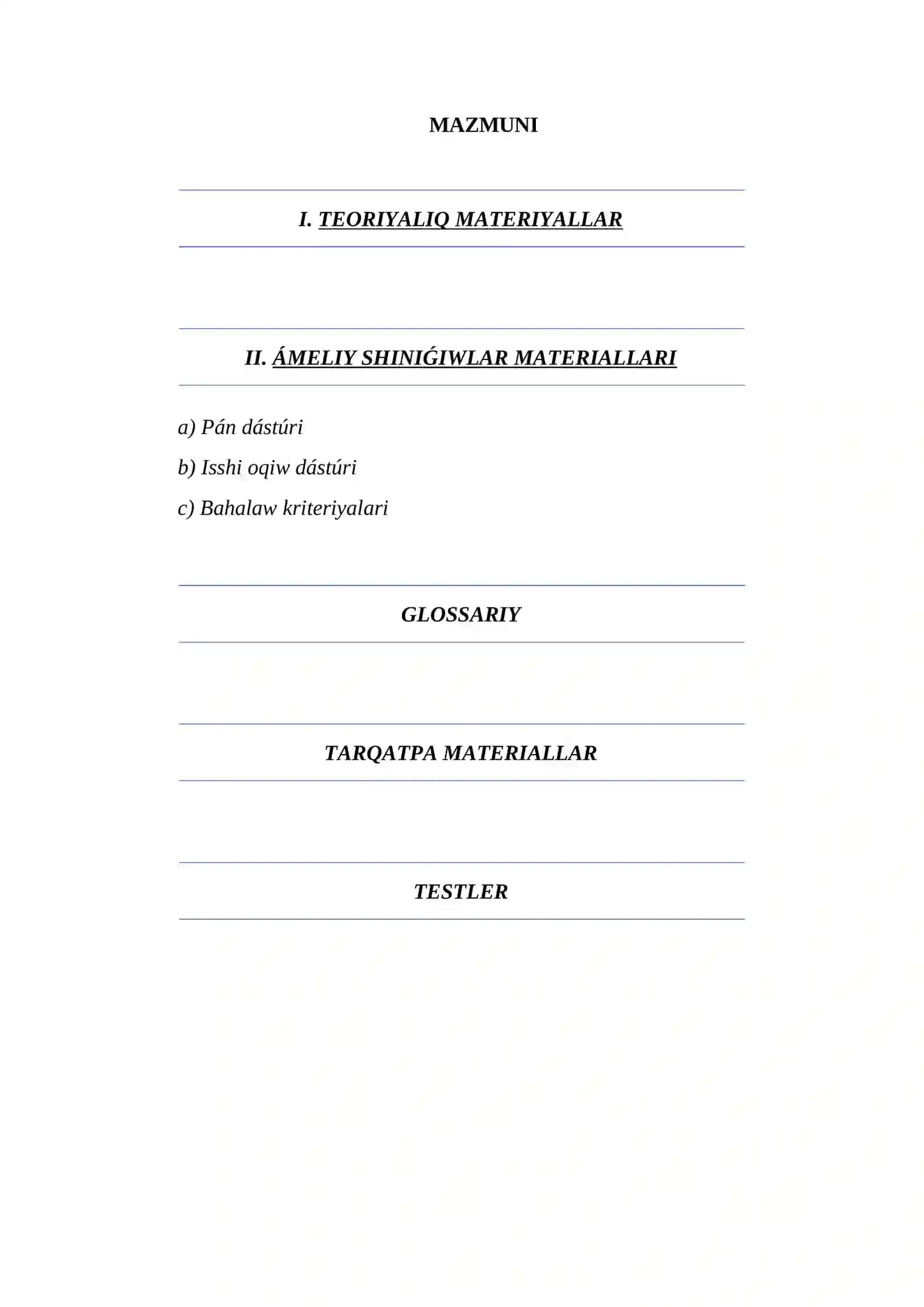 SharwashÍlÍqta islep shÍǵarÍwdı Shólkemlestiriw HÁM MENEDJMENT 2