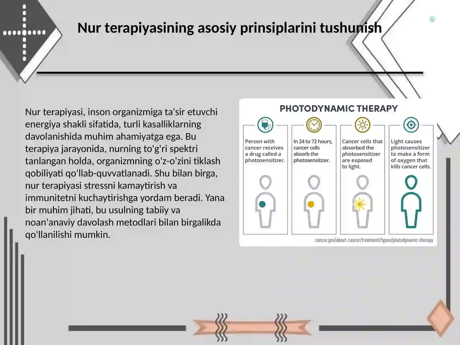Nur terapiyasi fizik va texnik asoslari 2
