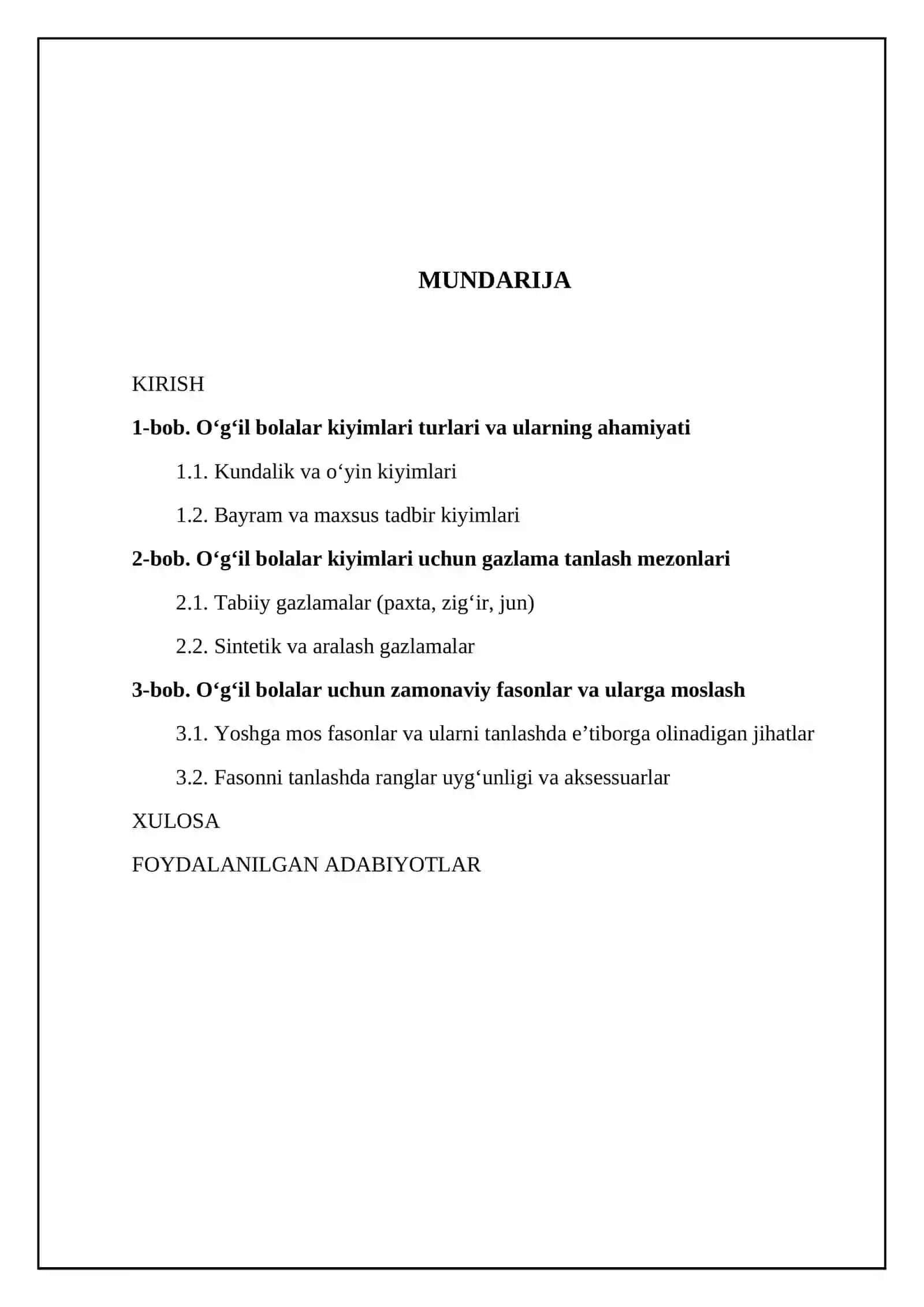 Oʻgʻil bolalar kiyimlari haqida maʼlumot, ularga gazlama va fason tanlash 2