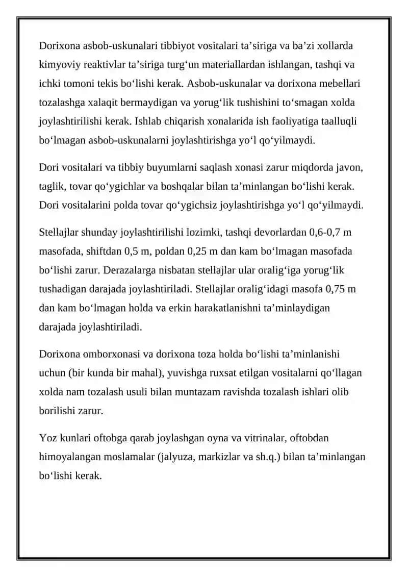 DORIXONA XONALARI MIKROIQLIMINING AHAMIYATI 2