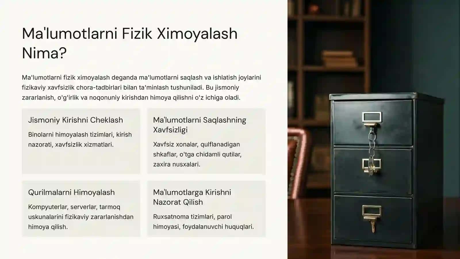 Ma'lumotlarni Fizik Ximoyalash 2
