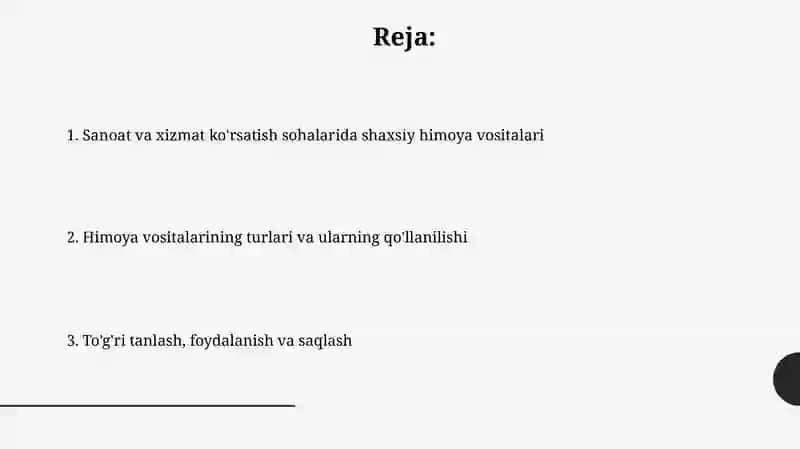 Sanoat va xizmat kòrsatish sohalarida qòllaniladigan shaxsiy muhofaza vositalari 2
