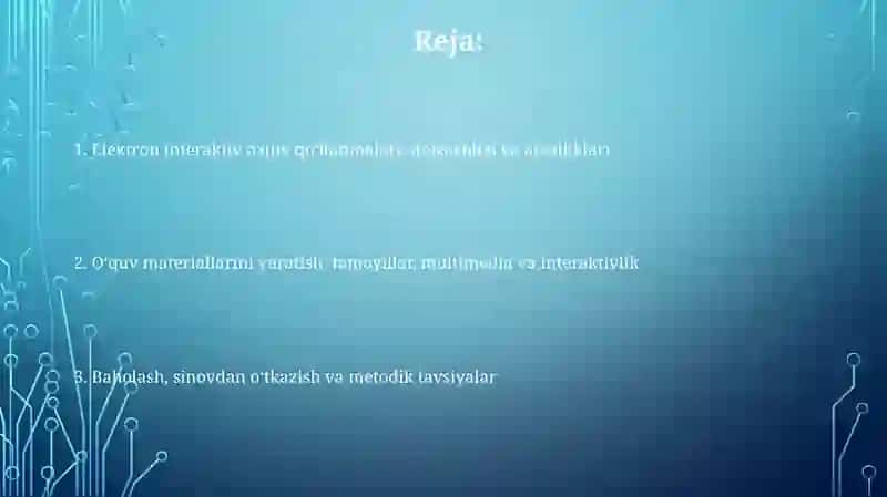Elektron interaktiv o'quv-uslubiy qo'llanmalar yaratish 2