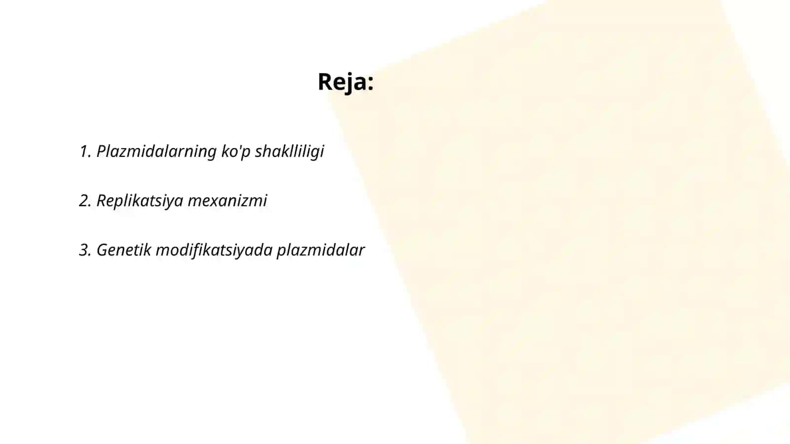 Plazmidalar va ularning qo‘llanishi 2