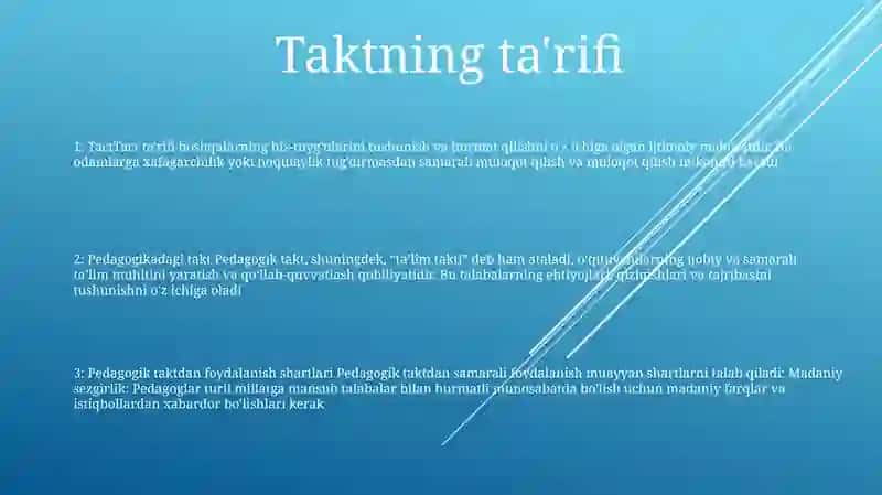 Takt Va Pedagogik Takt Haqida Tushuncha 2