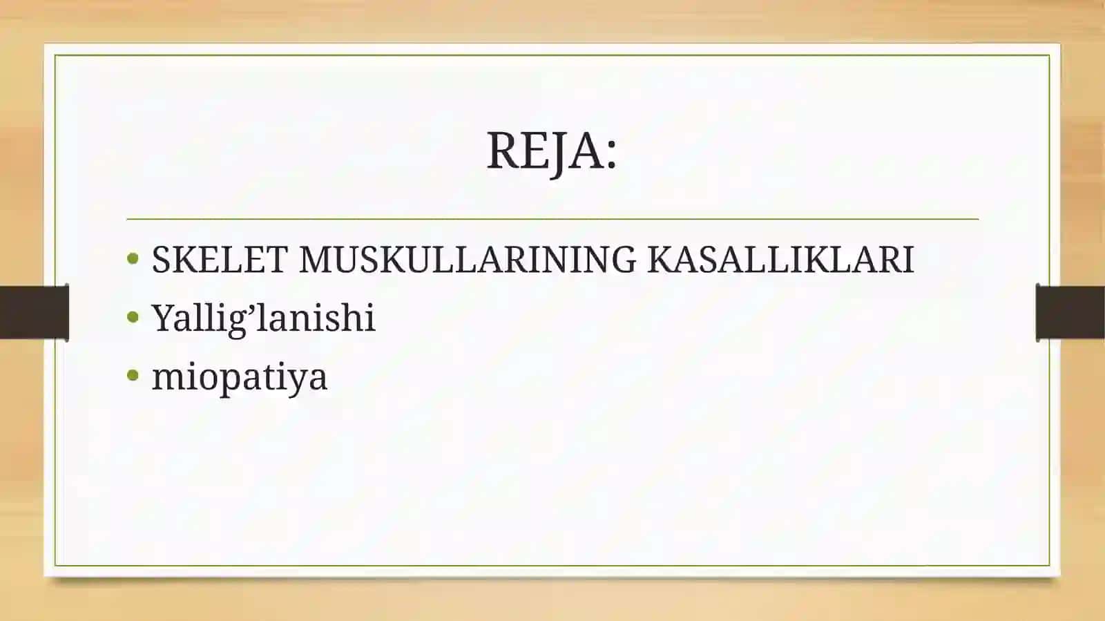 Skelet mushak kasalliklari miopatiya,Miotoz,miasteniya 2