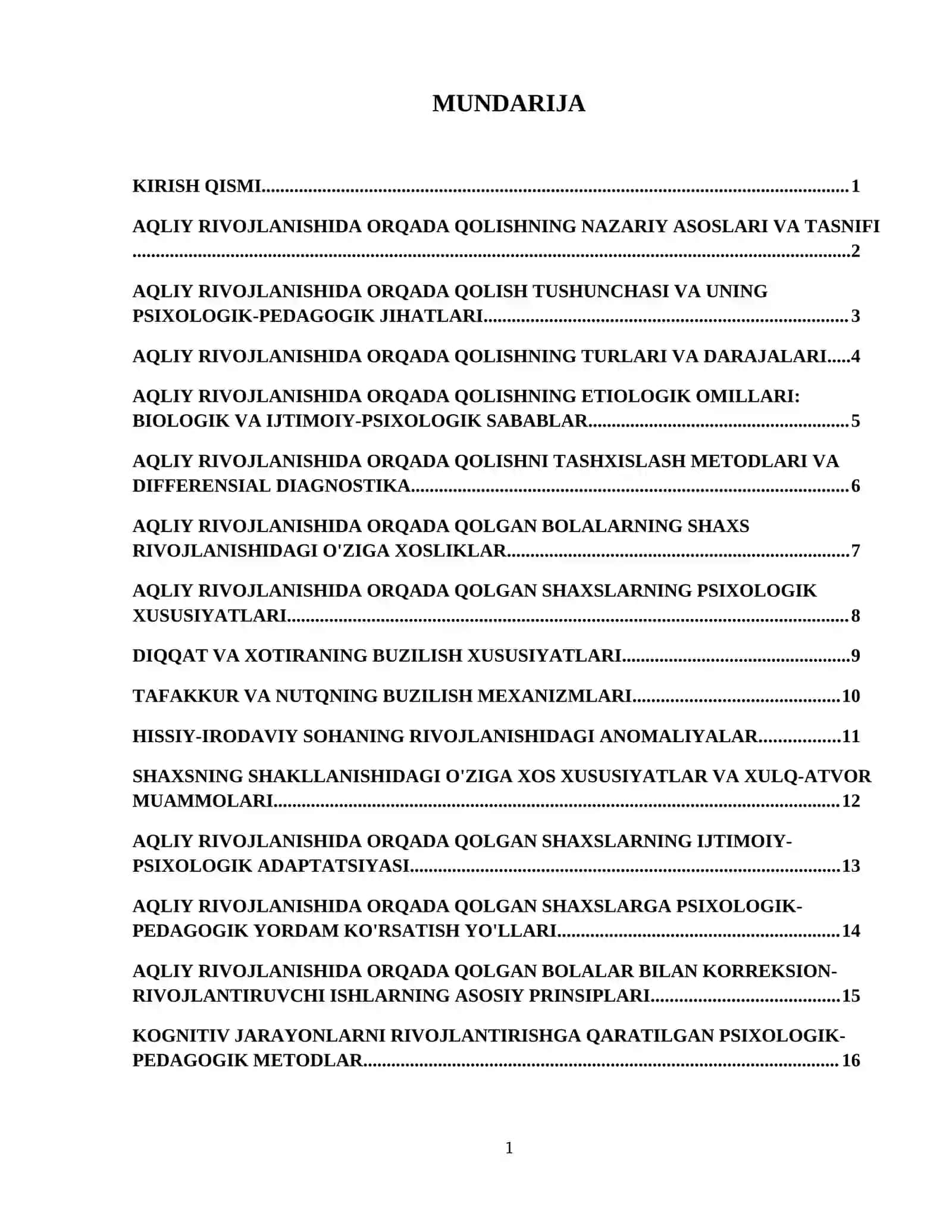 Aqliy rivojlanishida orqada qolishning psixologik xususiyatlari 2