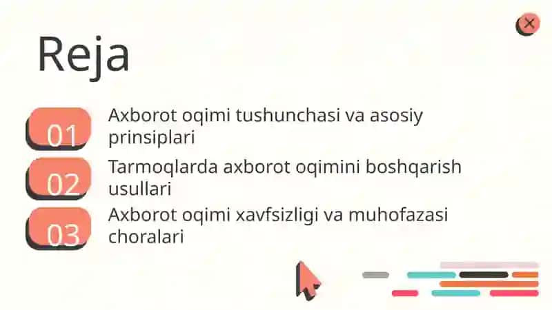Kompyuter tarmoqlarida axborot oqimi 2