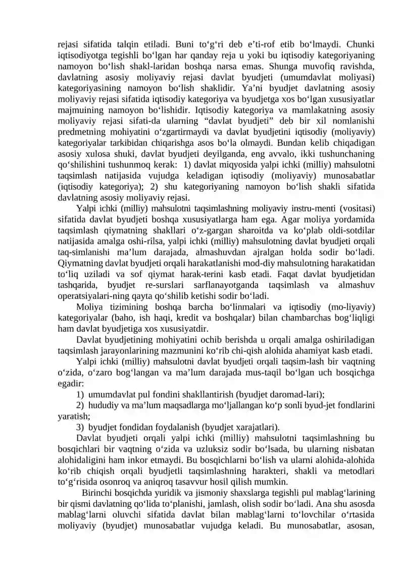 Davlat moliyasi 2